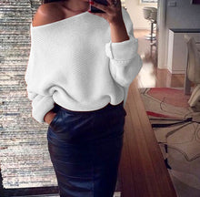 Explosion Women Warm Sweaters Pullover Sexy Off Shoulder Batwing Sleeve Sweater Solid Sweaters Pullovers 7 Colors GV428
