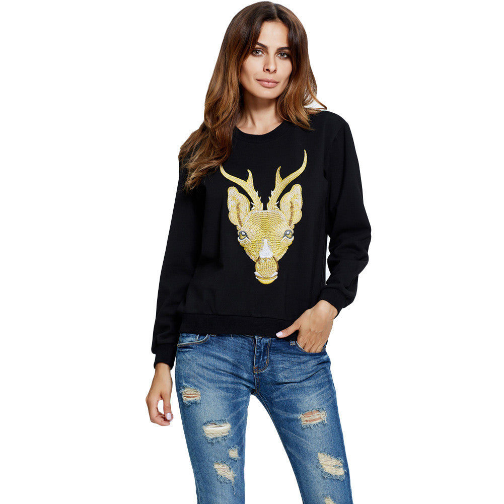 fall-fashion-women-hoodies-sweatshirts-deer-embroidery-o-neck-long-sleeve-casual-pullover-hoody-top-black-xmas-truien-dames BBL