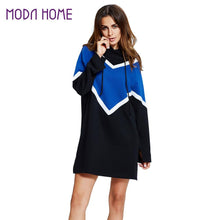 fall-fashion-women-knitted-dresscolorblock-pattern-hooded-dress-long-sleeve-loose-casual-dress-blue BBL