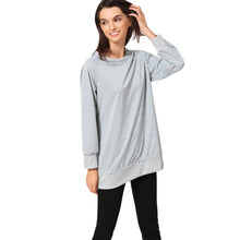 fall-fashion-womens-t-shirt-round-neck-long-sleeve-plus-size-women-clothing-solid-casual-pullover-tops-grey-white-yellow BBL