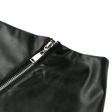 fall-sexy-women-pu-leather-skirt-front-zipper-split-ol-pencil-skirts-solidcolor-bodycon-short-mini-skirt-tight-skirt-black BBL