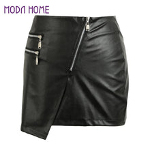 fall-sexy-women-pu-leather-skirt-front-zipper-split-ol-pencil-skirts-solidcolor-bodycon-short-mini-skirt-tight-skirt-black BBL