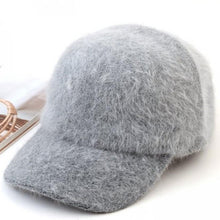 Fall Beanies Knitted Hats Rabbit Fur Cap 7 Colors Snapback Cap LadiesFashion Skullies Elegant Women Hats