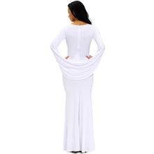 fall-women-ball-gown-party-bodycon-dress-tunique-mermaid-plunge-v-neck-cocktail-club-prom-gown-maxi-long-dress-black-white BBL