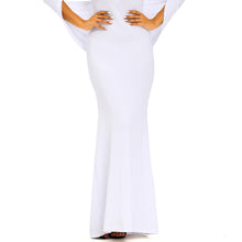 fall-women-ball-gown-party-bodycon-dress-tunique-mermaid-plunge-v-neck-cocktail-club-prom-gown-maxi-long-dress-black-white BBL