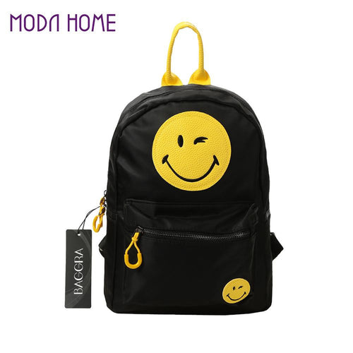 canvas-smiley-school-bag-backpack-casual-children-smile-school-bags-for-teenagers-womens-travel-bag-kids-mochila BBL