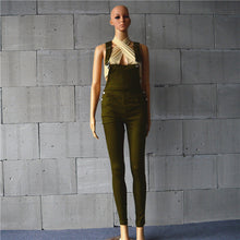 Denim Jumpsuit Army Green White Rompers Womens Jumpsuit Casual Combinaison Femme Sexy Button Jumpsuits
