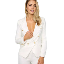 Double Breasted Women Blazers And Jackets Black White Pink Slim Casual Leisure Blazer Femme Jacket Women Work Wear