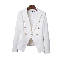 Double Breasted Women Blazers And Jackets Black White Pink Slim Casual Leisure Blazer Femme Jacket Women Work Wear