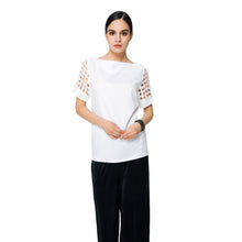 plus-size-women-t-shirt-slash-neck-hollow-out-short-sleeve-t-shirt-loose-solid-top-camisetas-mujer-blusas BBL