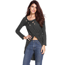 fashion-sexy-women-cropped-top-cross-front-plunging-lace-up-ladies-tees-v-neck-low-high-hem-asymmetric-pullover-t-shirt BBL
