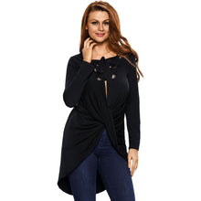 fashion-sexy-women-cropped-top-cross-front-plunging-lace-up-ladies-tees-v-neck-low-high-hem-asymmetric-pullover-t-shirt BBL