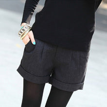fashion-shorts-femininos-solid-slim-casual-woolen-plus-size-warm-women-shorts BBL