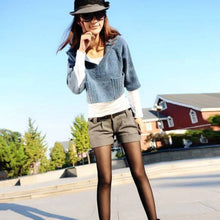 fashion-shorts-femininos-solid-slim-casual-woolen-plus-size-warm-women-shorts BBL