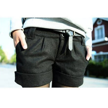 fashion-shorts-femininos-solid-slim-casual-woolen-plus-size-warm-women-shorts BBL