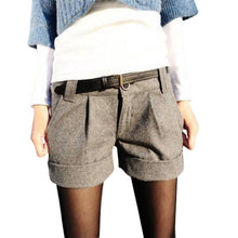 fashion-shorts-femininos-solid-slim-casual-woolen-plus-size-warm-women-shorts BBL