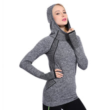 Slim Stretch Sportwear Sweatshirt With Hood Long Sleeve Women Tops Casual Outwear Sport Tracksuit For Women