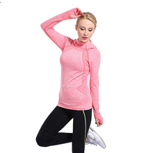 Slim Stretch Sportwear Sweatshirt With Hood Long Sleeve Women Tops Casual Outwear Sport Tracksuit For Women