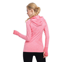 Slim Stretch Sportwear Sweatshirt With Hood Long Sleeve Women Tops Casual Outwear Sport Tracksuit For Women