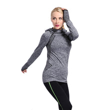 Slim Stretch Sportwear Sweatshirt With Hood Long Sleeve Women Tops Casual Outwear Sport Tracksuit For Women