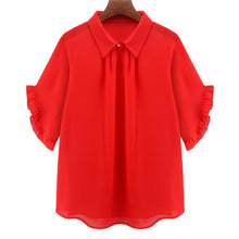 women-blouses-turn-down-collar-keyhole-chiffon-shirt-button-front-ruffled-cuff-plus-size-women-tops-red BBL