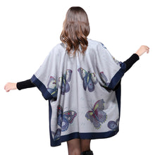 women-cape-butterfly-print-feather-lace-up-split-poncho-warm-shawl-pashmina-outerwear-bufanda-manta BBL