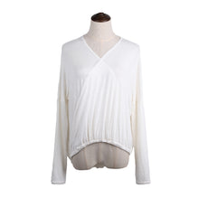 women-sexy-blouse-cross-ruched-front-deep-v-neck-irregular-hem-long-sleeve-casual-shirt-women-tops-blusas BBL