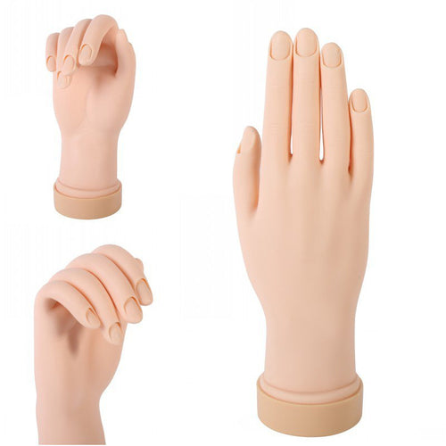 fashion-women-soft-movable-flex-hand-nail-art-acrylic-gel-tips-design-practice-training-model BBL