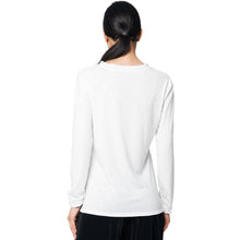 women-t-shirt-long-sleeve-o-neck-cut-out-loose-casual-top-basic-tee-white-camisetas-mujer BBL