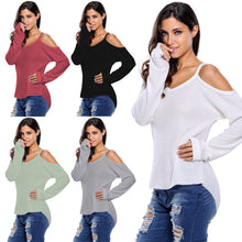 fashion-womens-sweater-solid-cold-shoulder-long-sleeve-v-neck-pullovers-high-low-knitted-sweater-ladies-thin-tricot BBL