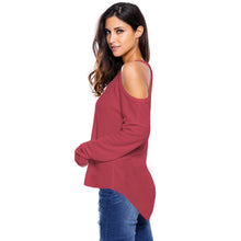 fashion-womens-sweater-solid-cold-shoulder-long-sleeve-v-neck-pullovers-high-low-knitted-sweater-ladies-thin-tricot BBL