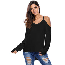fashion-womens-sweater-solid-cold-shoulder-long-sleeve-v-neck-pullovers-high-low-knitted-sweater-ladies-thin-tricot BBL