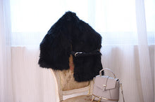 Hariy Shaggy Faux Raccoon Fur Warm Long Scarf Collar Women Faux Leather Buckle Faux Fox Fur Shawl Cap Scarves 3 Colors