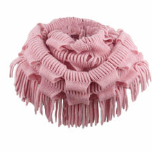 Fashion Women Fashion Infinity Thick Neck Warmer Scarf With Long Fringed Sunshine