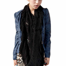 Fashion Women Fashion Infinity Thick Neck Warmer Scarf With Long Fringed Sunshine