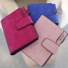 Korea Simple Women Mini Grind Magic Bifold Faux Leather Wallet Credit Card Holder Short Wallet Purse BU