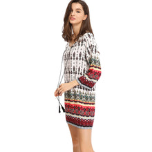 mini-women-bohemian-vintage-dress-retro-printing-round-neck-3-4-sleeve-sundress-dress-vestidos-white BBL