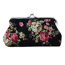 Retro Vintage Flower Print Women Lady Small Wallet Hasp Coin Purse Clutch Girls Clutch Bag
