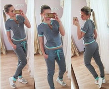 style sweat shirt Print tracksuit women Long Pants Pullover Tops Womens set Women Sport Suits