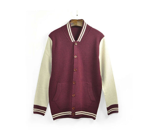 ing Creative Men Fashion Classics Cardigan Knitwear Baseball Uniform Hoodies