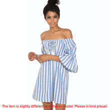 korean-casual-sexy-women-dresses-blue-striped-off-the-shoulder-half-sleeve-shirt-mini-dress-beach-dress-robe BBL