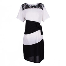 large-size-womens-striped-short-sleeve-lace-dress-bodycon-6xl-dresses BBL