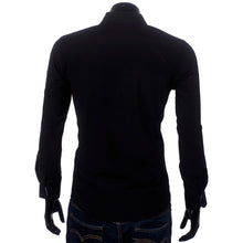 Mens Slim fit Fashion Famous Design Business Mens Casual Long Sleeve Slim Tops turndown collar Shirt Quality 2 Colors