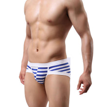 Fashion SimpleSexy Stripe men boxers Cotton Underwear Comfortable Casual shorts Pants underpants