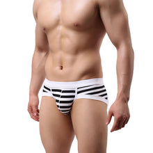 Fashion SimpleSexy Stripe men boxers Cotton Underwear Comfortable Casual shorts Pants underpants