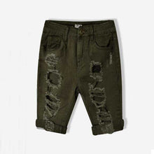 Shorts Women Personality High Waist Shorts Green Ripped Short Jeans Woman Denim Shorts Plus Size