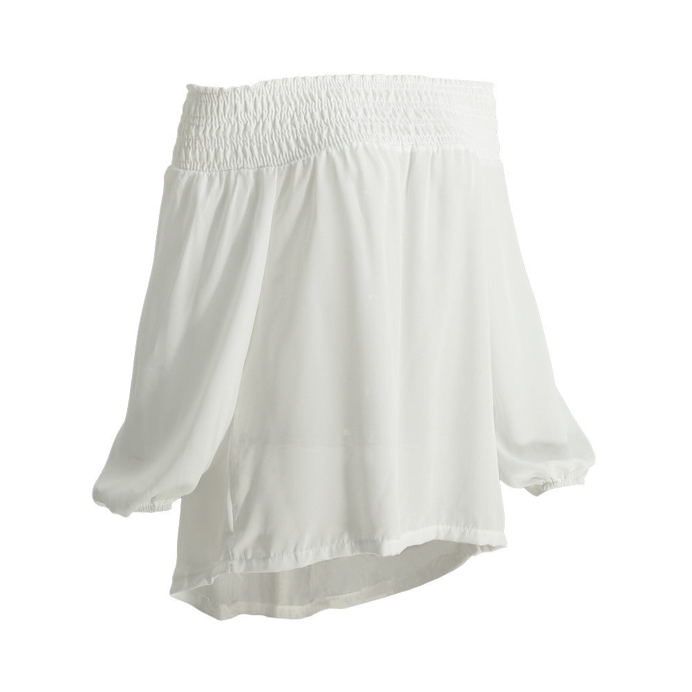 off-shoulder-top-chiffon-women-blouses-slash-neck-sexy-office-shirt-ladies-retro-blouse-shirt-tops-blusa BBL