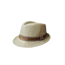 kids-boy-girl-unisex-fedora-hat-contrast-trim-cool-jazz-hat-trilby-cap-chapeau BBL