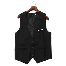 Fashion Men Slim V-neck Fit Formal Casual Dress Suit Waistcoat