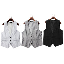 Fashion Men Slim V-neck Fit Formal Casual Dress Suit Waistcoat